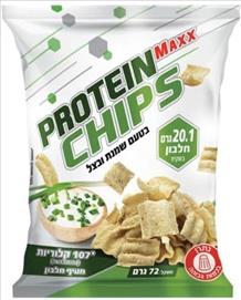 פרוטאין מקס ציפס שמנת בצל 72 גרם